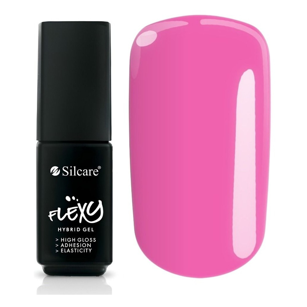 Silcare Flexy lakier hybrydowy UV/LED 108 Barbie Fuchsia 4.5g