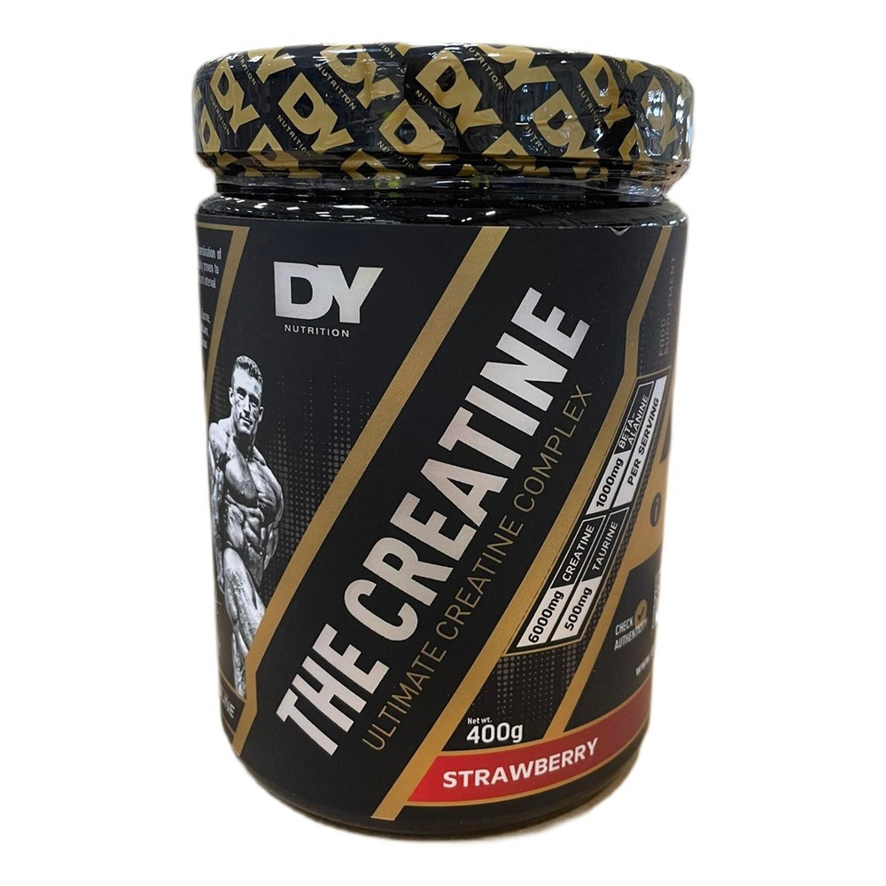 Dorian Yates The Creatine Truskawkowa Kreatyna w Proszku na Budowę Mięśni i Wytrzymałość 400g