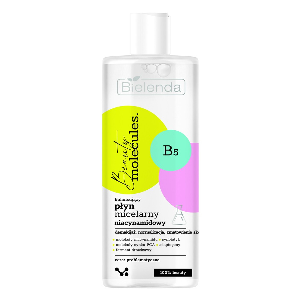 Bielenda Beauty Molecules Balansujący Niacynamidowy Płyn Micelarny dla Skóry Problematycznej 500ml