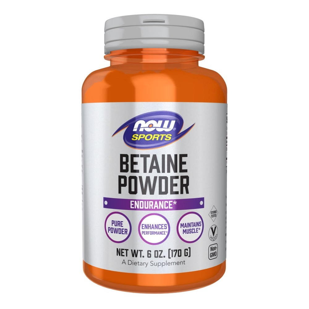 NOW Foods Betaina w Proszku Na Wydajność i Utrzymanie Mięśni 170g