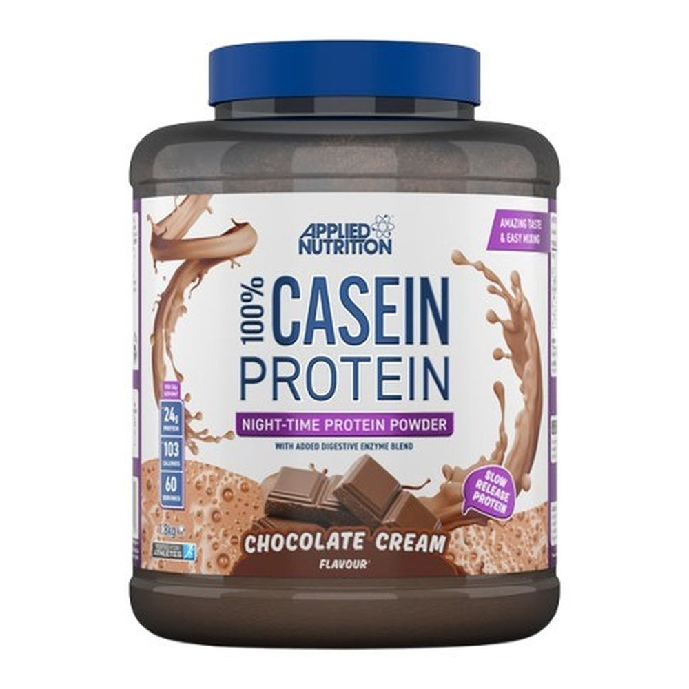 Applied Nutrition 100% Casein Protein Białko Wolnowchłanialne Do Regeneracji Mięśni Podczas Snu Czekoladowy Krem 1800g