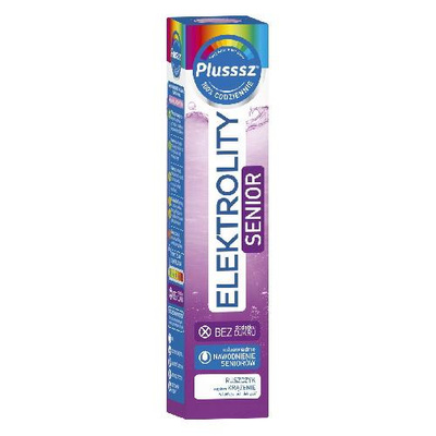 Plusssz Elektrolity Senior 100% Wsparcie Nawodnieneia Complex 24 Tabletki