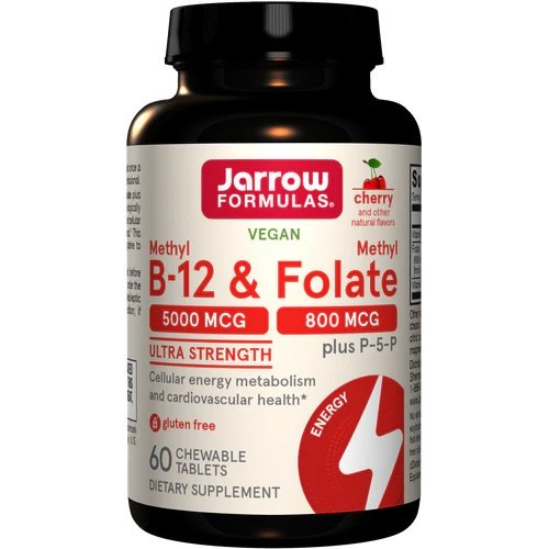 Methyl B-12 & Methyl Folate, Cherry - 60 chewable tabs