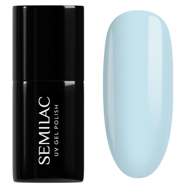 Semilac UV LED Soulmate Mix Soak Off Hybrid Gel Nail Polish - 386 Blue Cloud 7ml