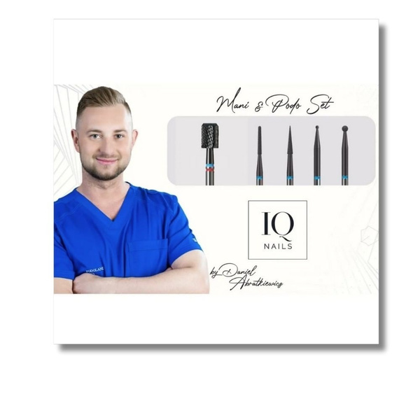 IQ Nails Profesjonalny Zestaw Frezów Podologicznych PODO1 5szt