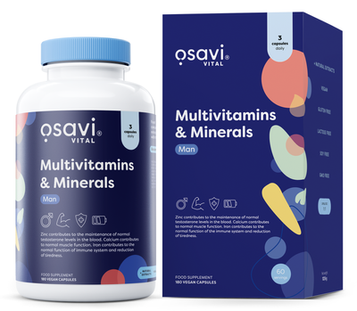 Osavi Multiwitaminy i Minerały dla Mężczyzn 180 wegańskich kapsułek