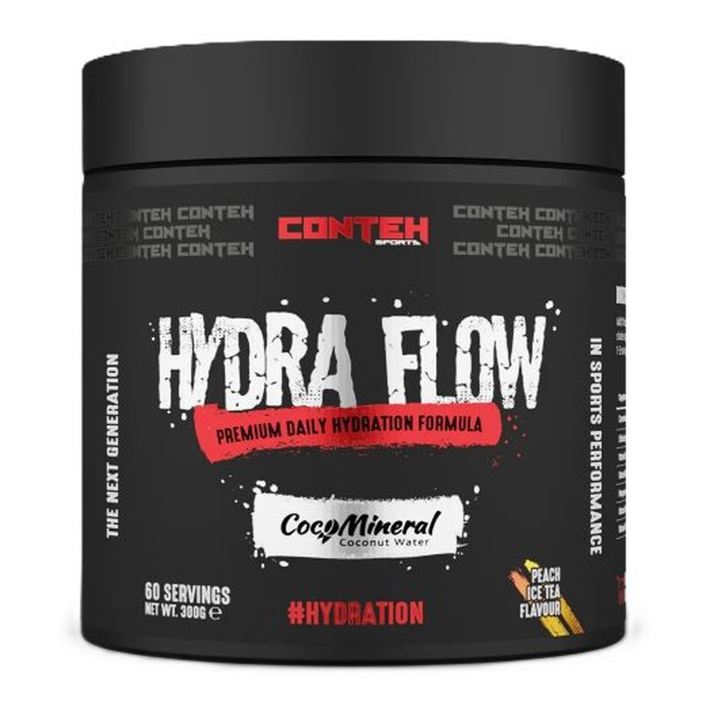 Conteh Sports Hydra Flow Brzoskwiniowa Mrożona Herbata Elektrolity w Proszku na Codzienne Nawodnienie 300g