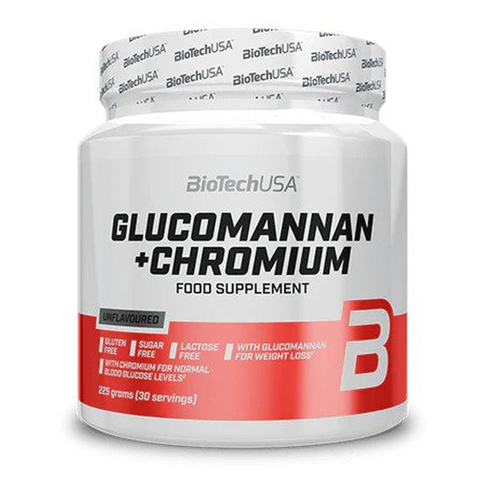 BioTechUSA Glukomannan Chrom w Proszku Na Odchudzanie i Kontrolę Poziomu Cukru 225g
