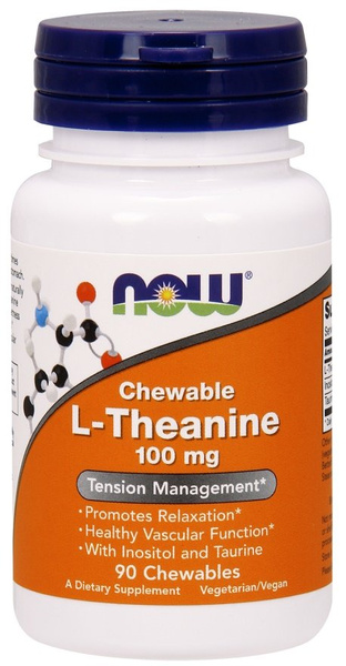 L-Theanine with Inositol and Taurine, 100mg - 90 chewables