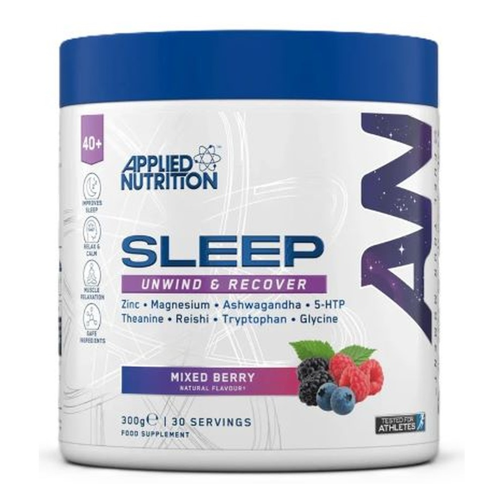 Applied Nutrition Agewell 40+ Sleep Suplement na Sen dla Osób po 40 Roku Życia Mieszanka Jagodowa 300g