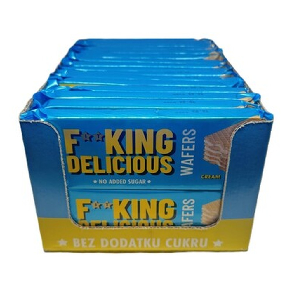Allnutrition Fitking Delicious Wafers, Kremowy 32 x 80g