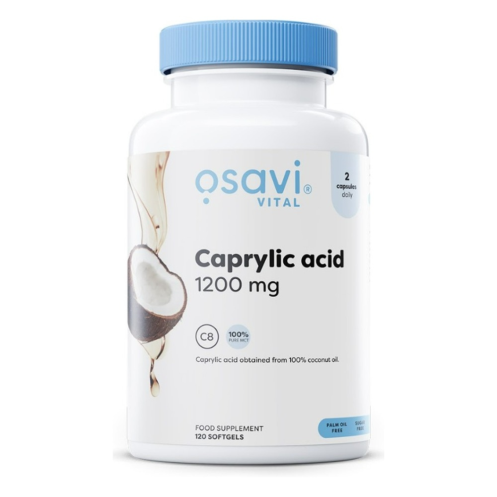 Osavi Kwas Kaprylowy 1200 mg C8 z Kokosa 120 kapsułek