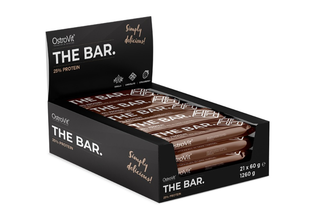 OstroVit The Bar 25% Protein, Chocolate - 21 x 60g