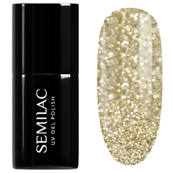 Semilac Platinum Lakier Hybrydowy 260 Light Gold 7ml