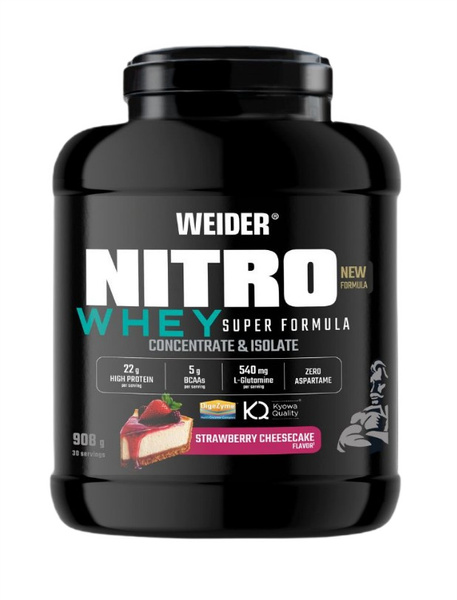 Weider Nitro Whey Super Formula, Strawberry Cheesecake - 908g