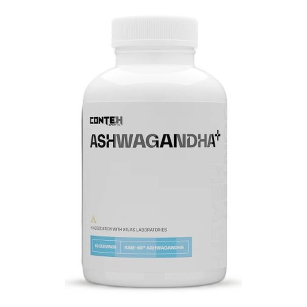 Conteh Sports Ashwagandha+ Suplement Na Redukcję Stresu i Lęku 120 Kapsułek