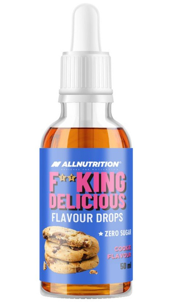 Allnutrition Fitking Delicious Flavour Drops Krople Smakowe Ciasteczkowe do Nadawania Smaku Potrawom 50ml