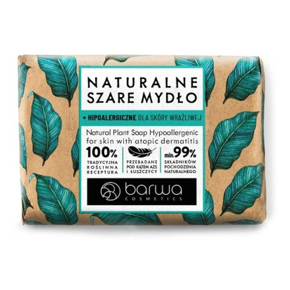 Barwa Naturalne Szare Mydło Hipoalergiczne dla Skóry Wrażliwej 90g