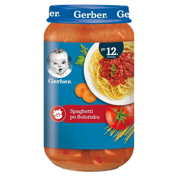 Gerber Danie Spaghetti po Bolońsku dla Dzieci po 12 Miesiącu 250g