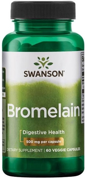 Swanson Bromelain 500mg Bromelaina na Wsparcie Trawienia 60 Kapsułek