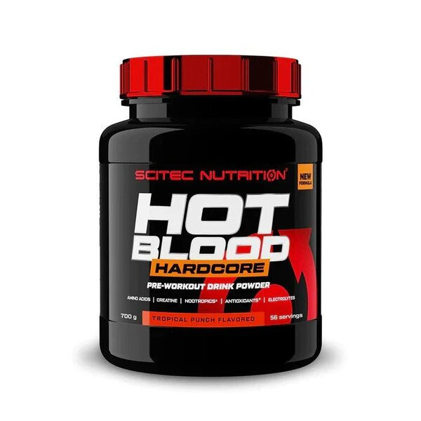SciTec Hot Blood Hardcore, Guarana - 700g