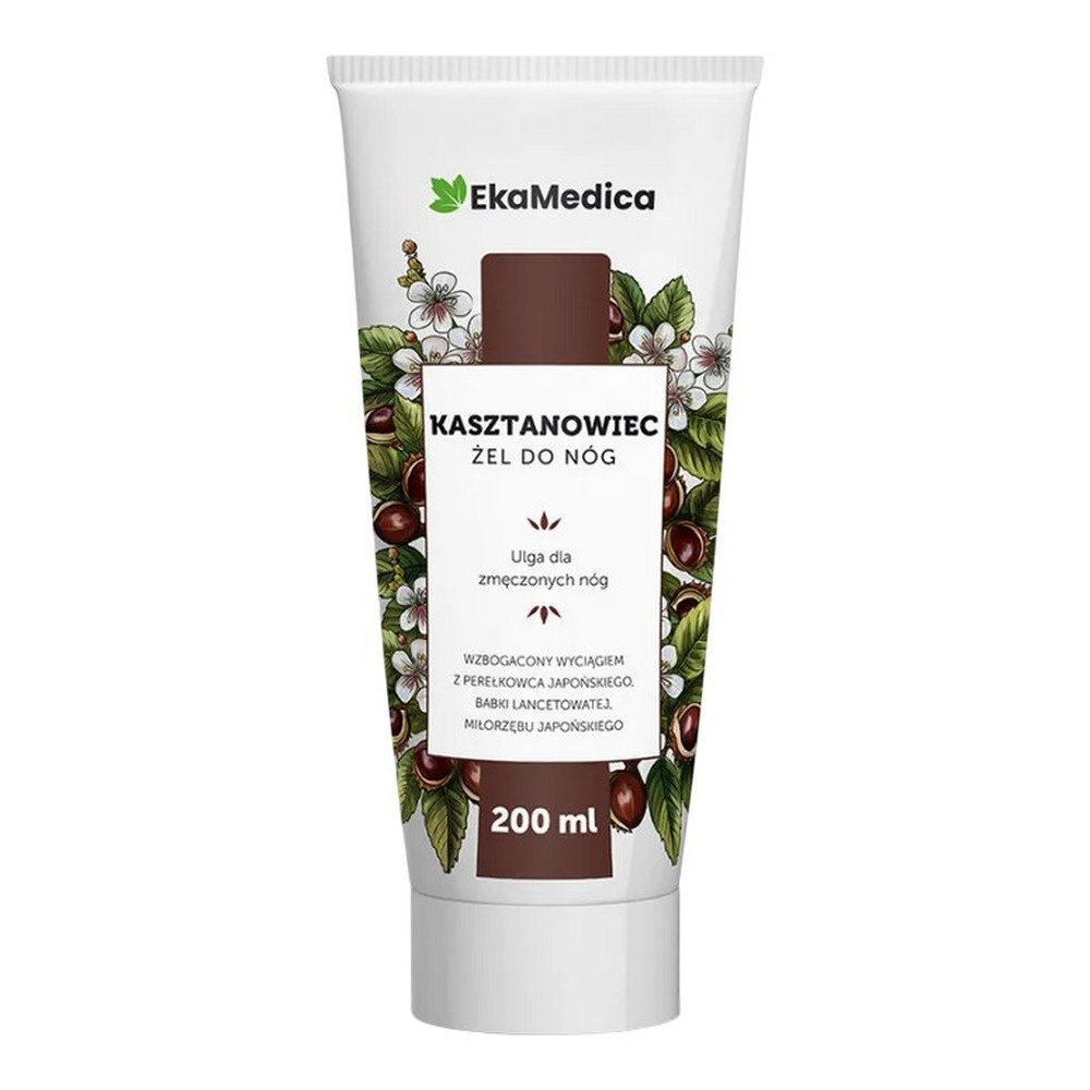EkaMedica Żel z Kasztanowca Perełkowiec Ulga Dla Zmęczonych Nóg 200 ml