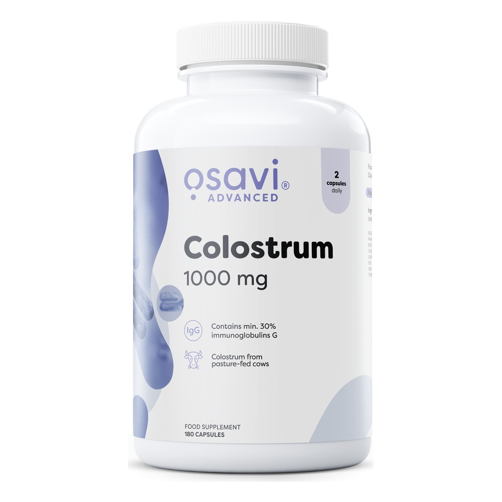 Osavi Siara Bydlęca Colostrum 1000 mg 180 kapsułek