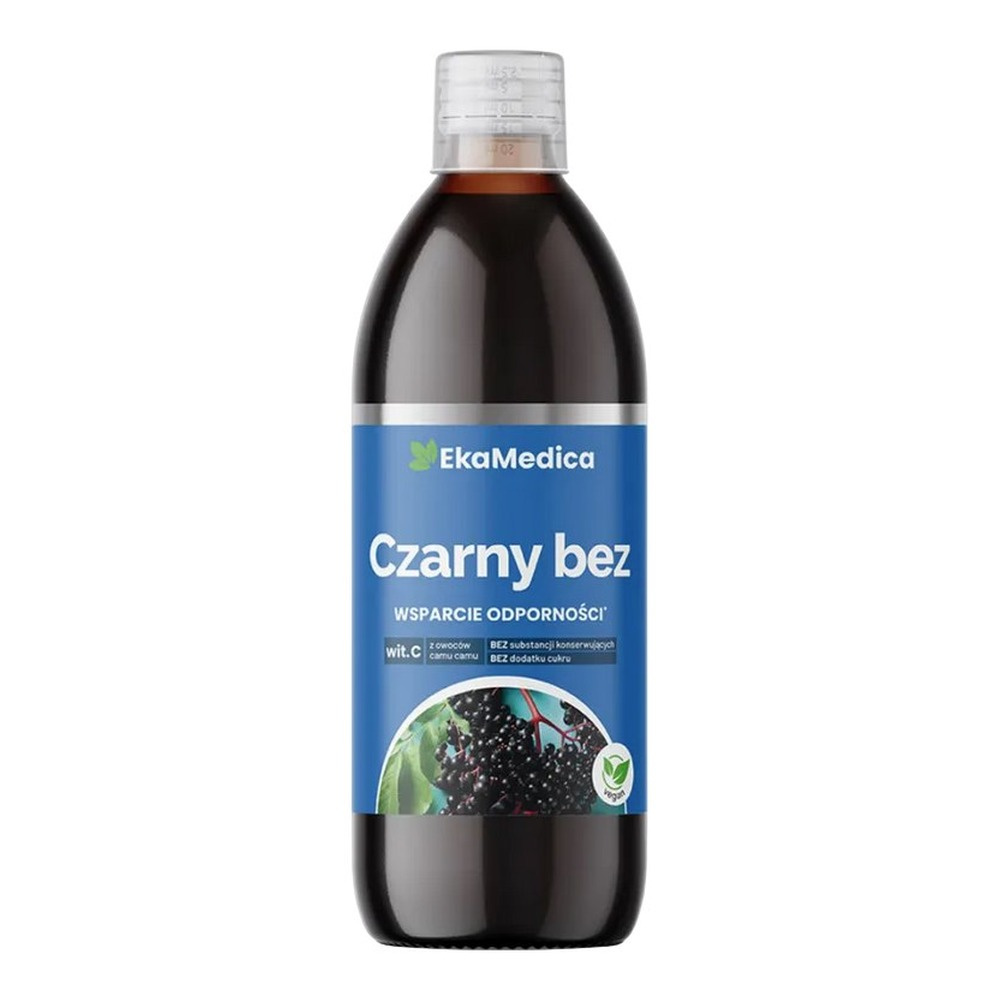 EkaMedica Naturalny 100% Sok z Czarnego Bzu 500ml
