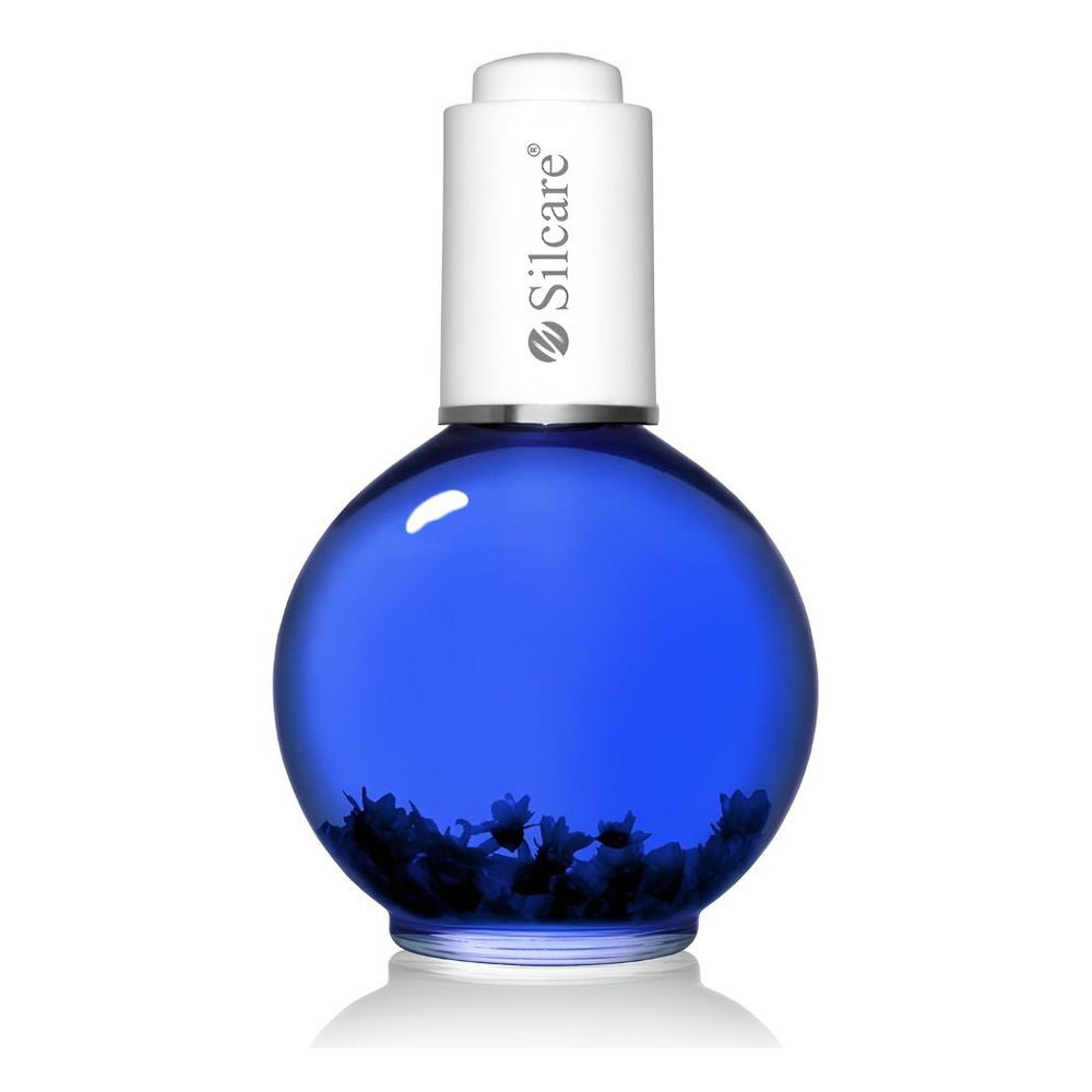 Silcare Garden of Colour Coconut Sea Blue olejek roll-on do paznokci i skórek z kwiatami 75g