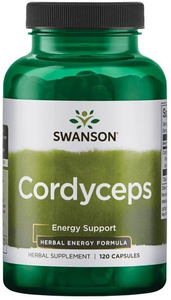 Swanson Cordyceps 1200mg Wspomagający Zdrowie Organizmu 120 Kapsułek