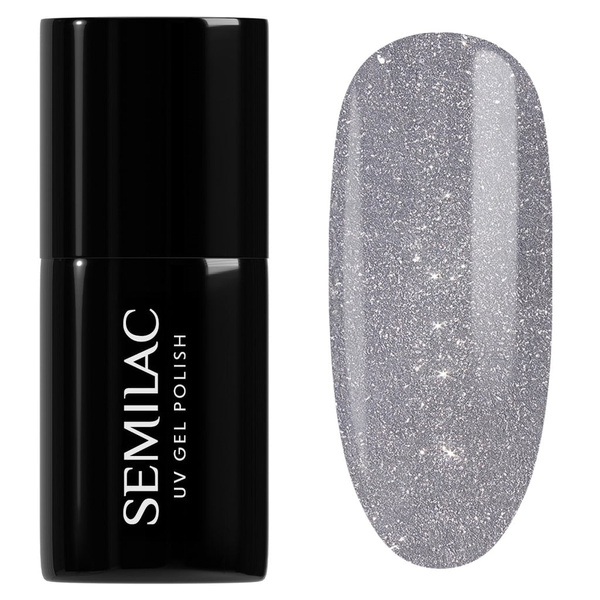 Semilac Magnetic Glow Cat Eye UV/LED Soak Off Hybrid Gel Nail Polish - 334 Silver Lavender 7ml