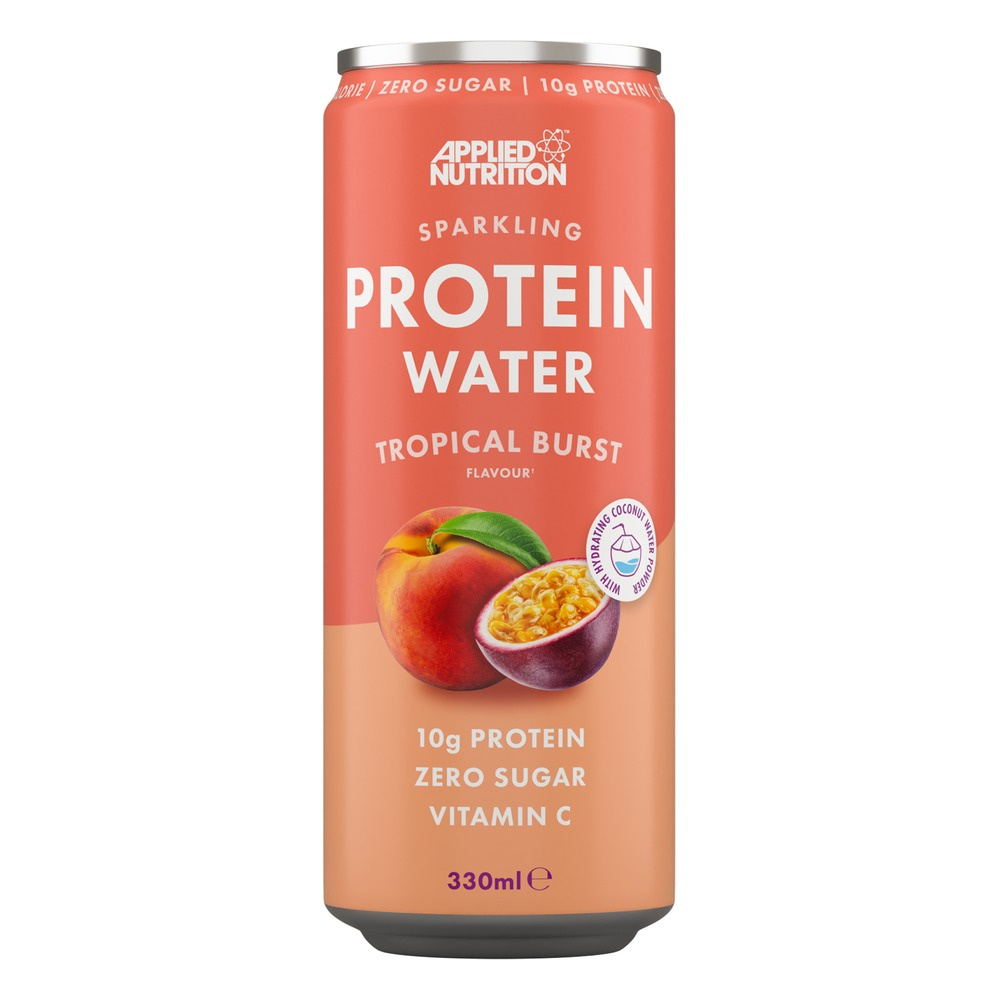Applied Nutrition Sparkling Protein Water Tropical Burst Gazowany Napój Białkowy 12 x 330ml