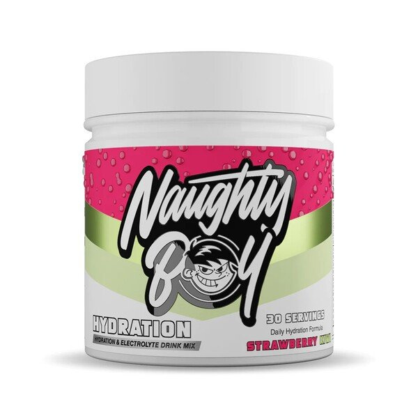 Naughty Boy Hydration Truskawka Kiwi Elektrolity w Proszku Dla Nawodnienia Podczas Treningu 255g