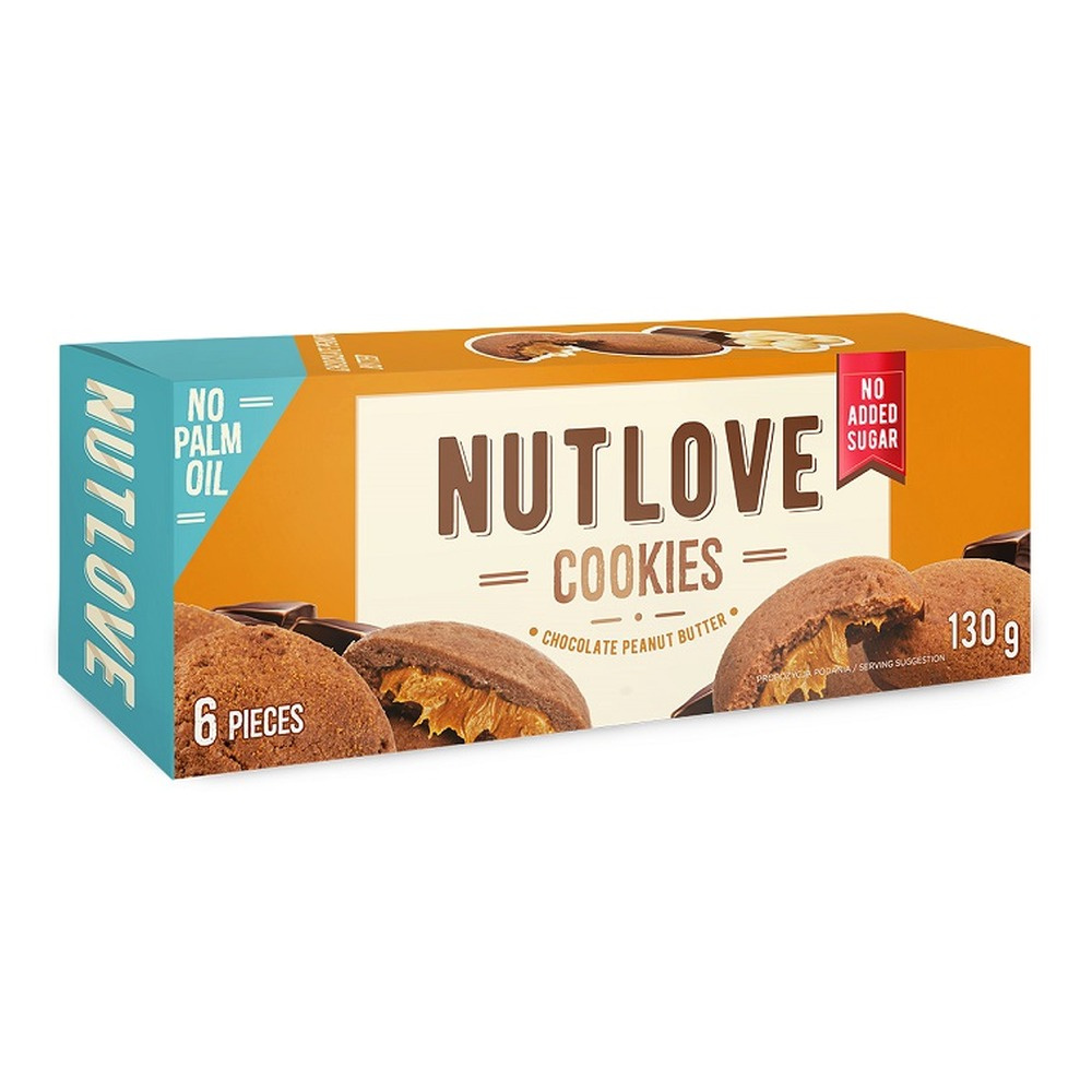 Allnutrition Nutlove Cookies Chocolate Peanut Butter Ciasteczka Kakaowe 6 Sztuk