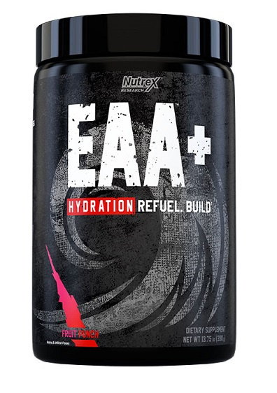 Nutrex EAA + Hydration w Proszku z Elektrolitami na Regenerację i Nawodnienie Mięśni Poncz Owocowy 390g