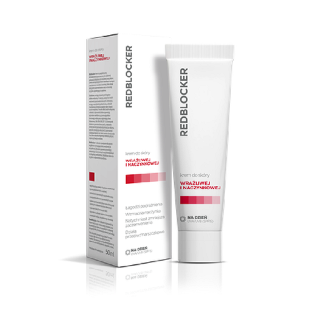 Redblocker Krem Na Dzień Do Skóry Naczynkowej Podrażnionej Przebarwienia 50ml