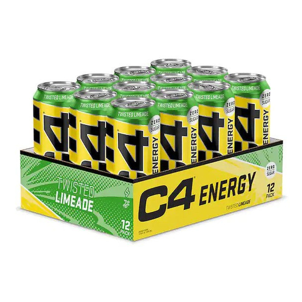 Cellucor C4 On The Go Napój Energetyczny Przedtreningowy na Energię i Skupienie Twisted Limeade 12 x 500ml
