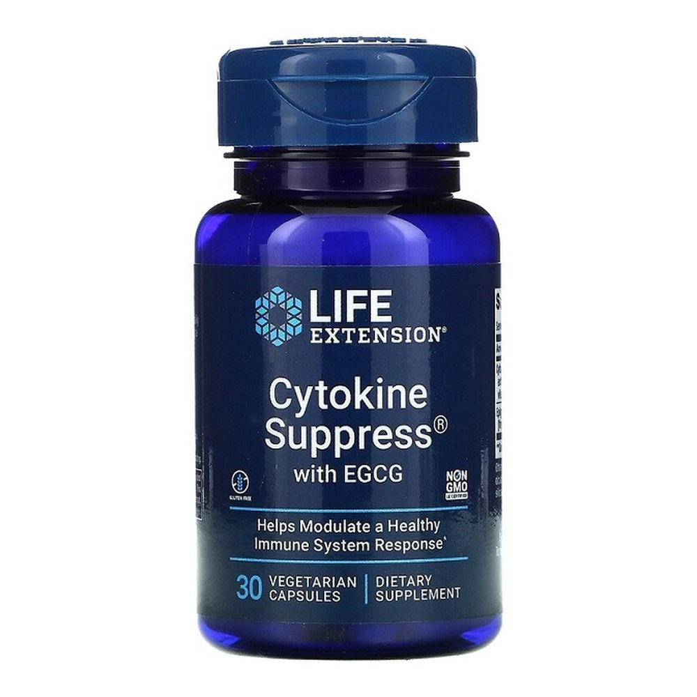 Life Extension Cytokine Suppress z EGCG Na Wsparcie Prawidłowej Reakcji Zapalnej 30 Kapsułek