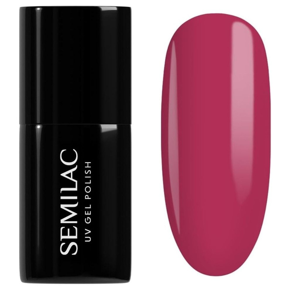 Semilac Lakier Hybrydowy Hottie - 066 Glossy Cranberry 7ml