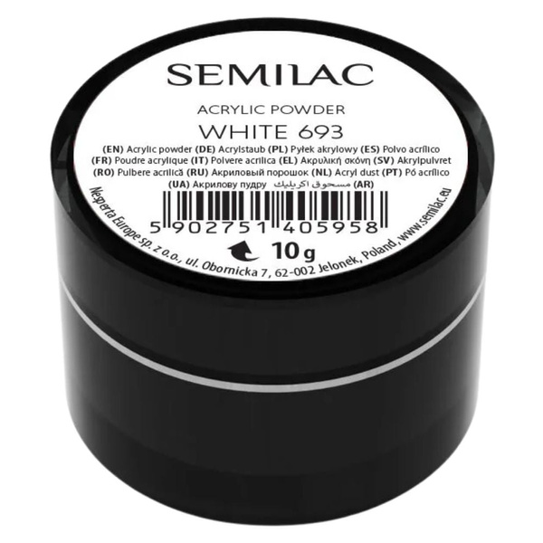 Semilac Acrylic Powder 693 White 10g