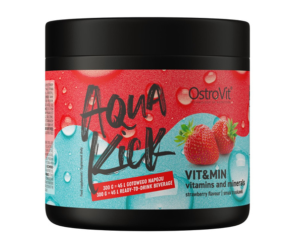 OstroVit Aqua Kick Vit&Min, Strawberry - 300g