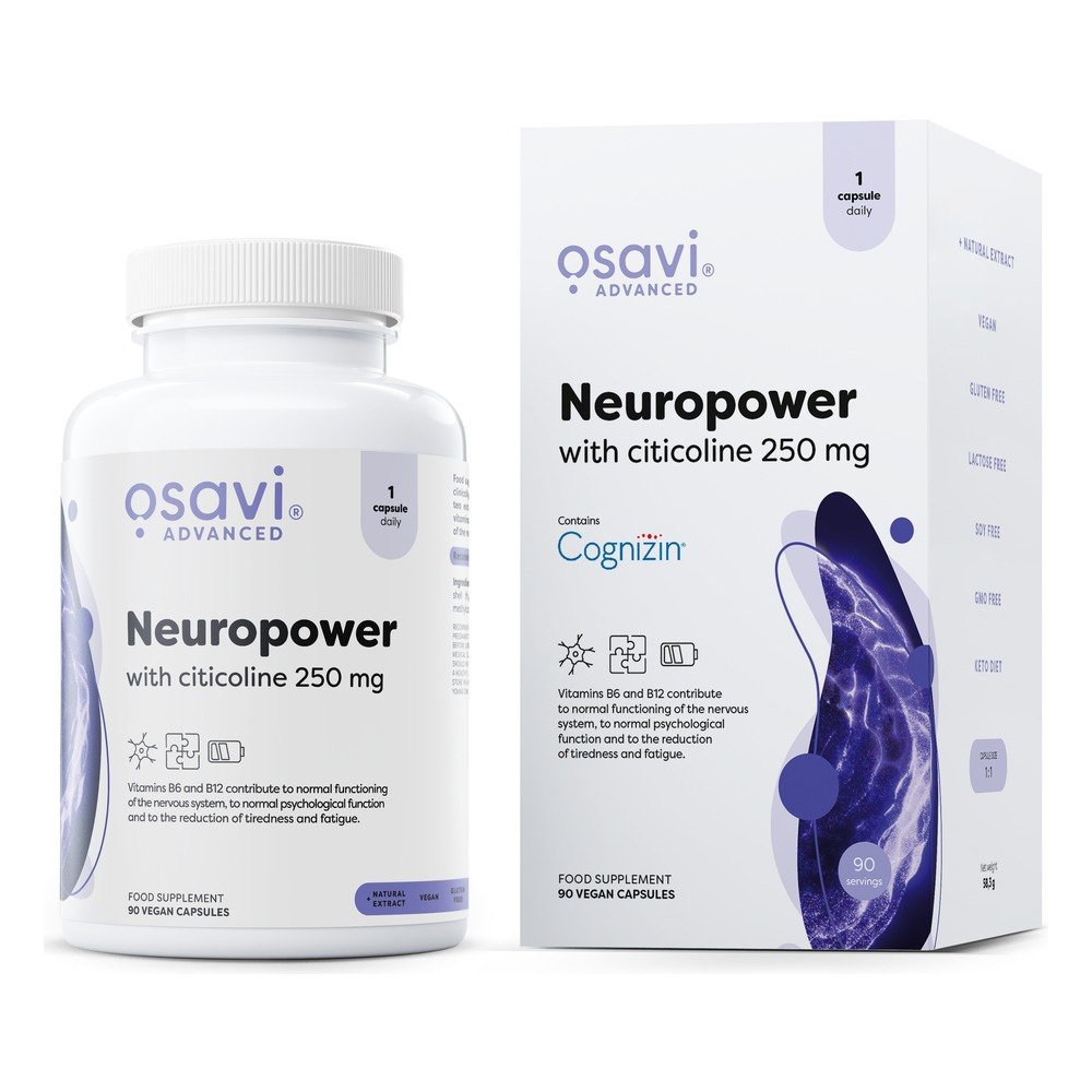 Osavi Neuropower z Cytykoliną 250mg 90 wegańskich kapsułek