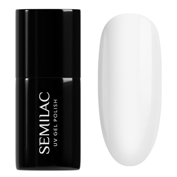 Semilac Black & White Lakier Hybrydowy 001 Strong White 7ml