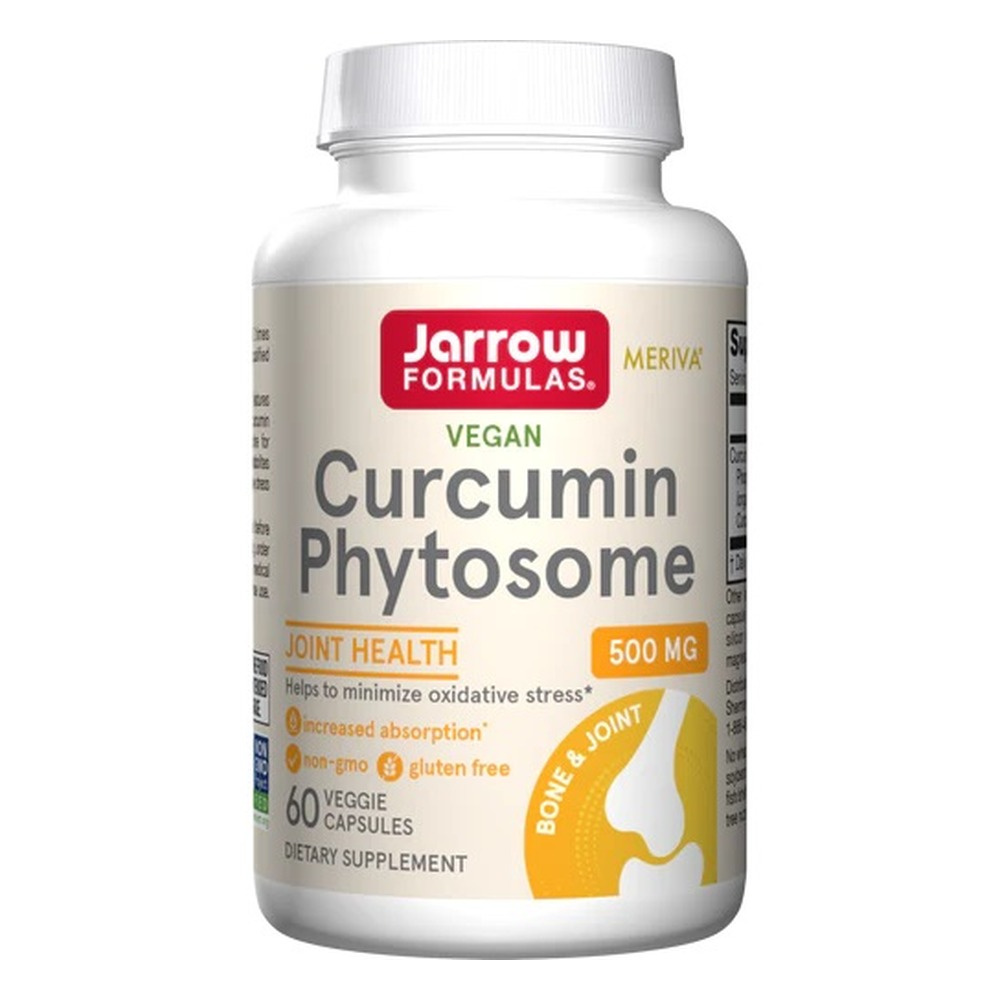 Jarrow Formulas Kurkumina Fitosomalna Meriva 500mg na Wsparcie Antyoksydacyjne i Zdrowe Stawy 60 Kapsułek