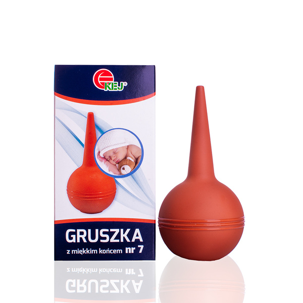 Sanity Gruszka Nr 7 z Miękkim Końcem dla Dzieci do Nosa i Uszu