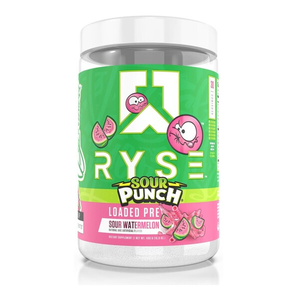 RYSE Loaded Pre, Sour Punch Watermelon - 435g