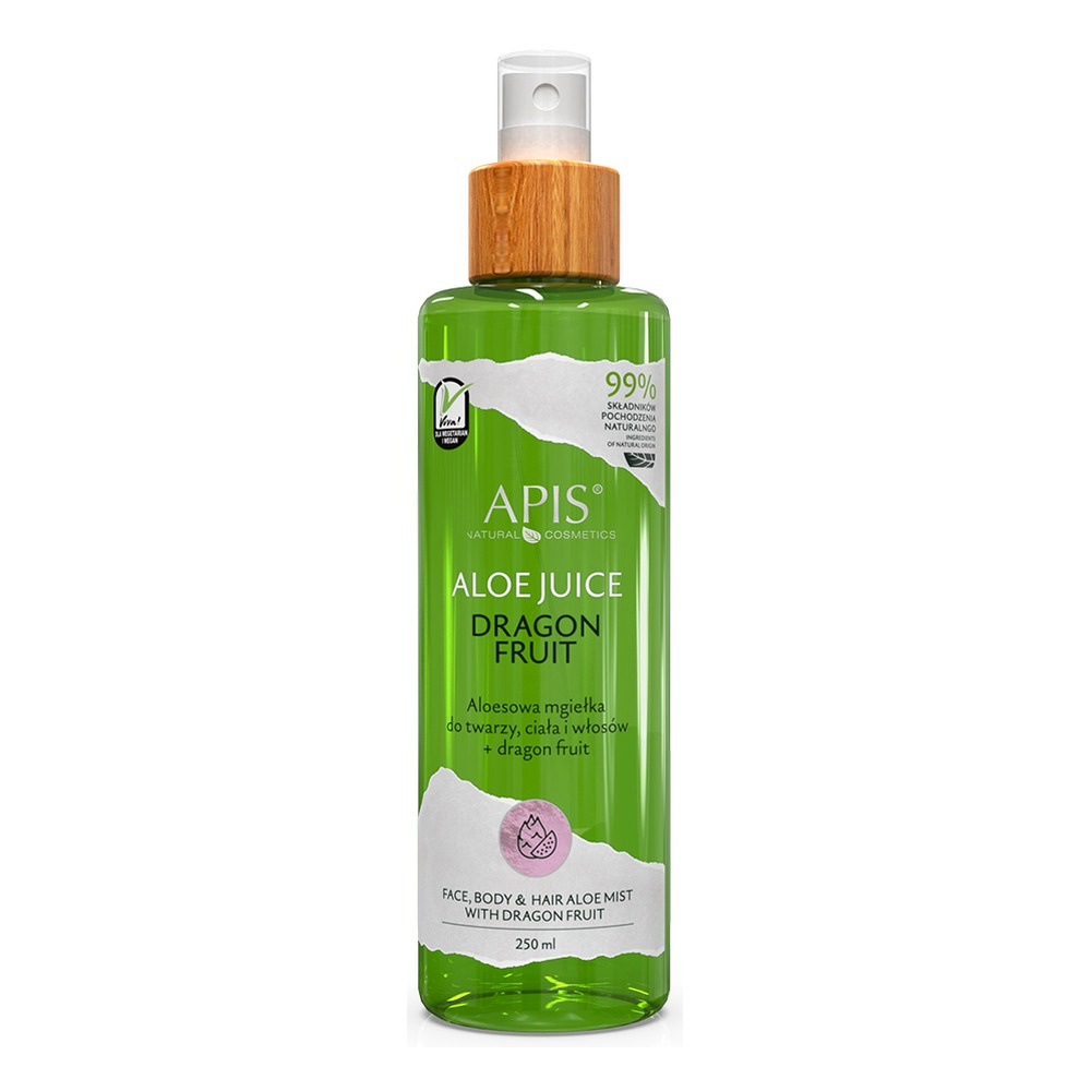 Apis Aloe Juice Dragon Fruit Mgiełka do Twarzy Ciała i Włosów 250ml