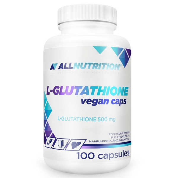 Allnutrition L-Glutation 500mg Dla Osób Prowadzących Intensywny Tryb Życia 100 Kapsułek