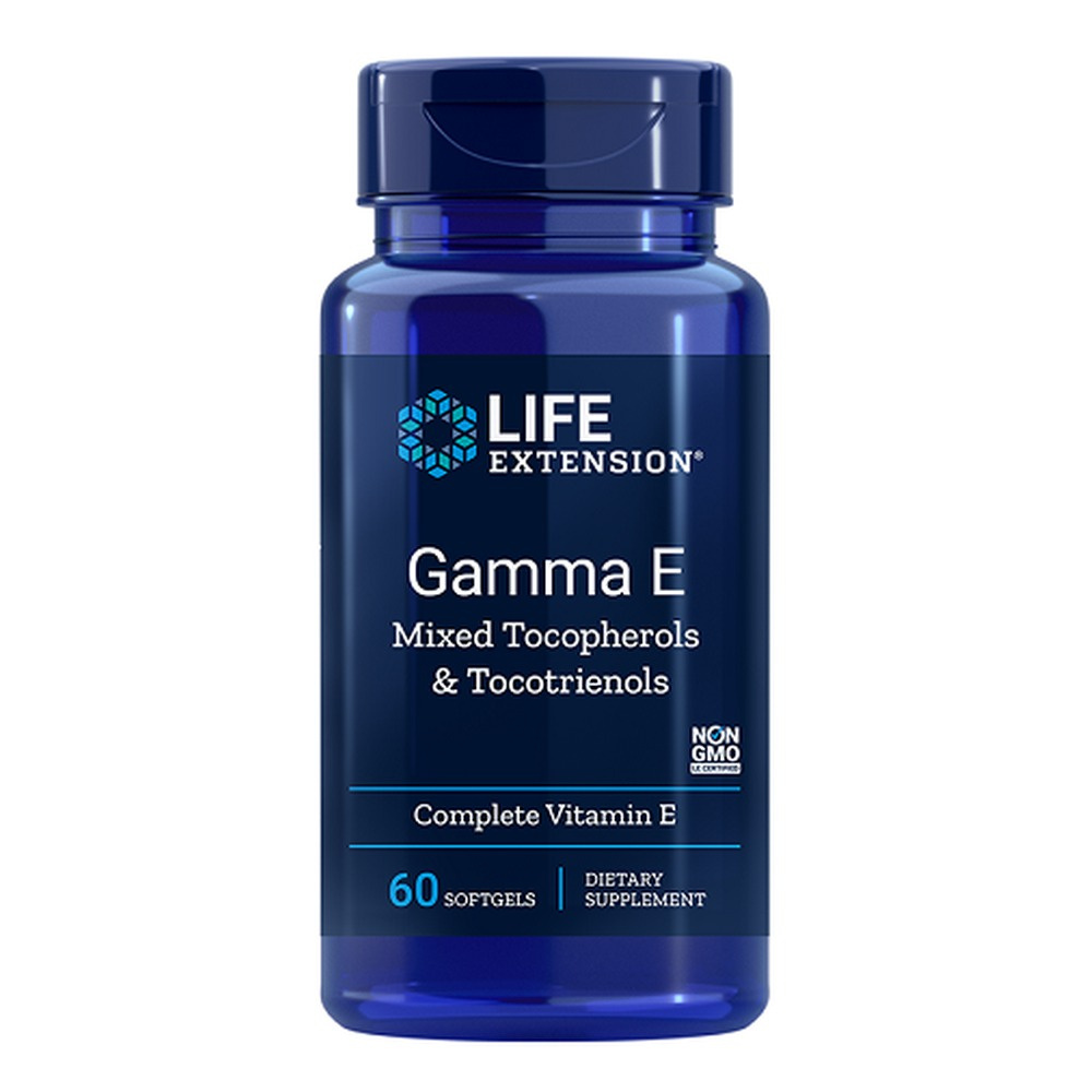 Life Extension Gamma E Mieszane Tokoferole i Tokotrienole Dla Ochrony Antyoksydacyjnej 60 Kapsułek Miękkich