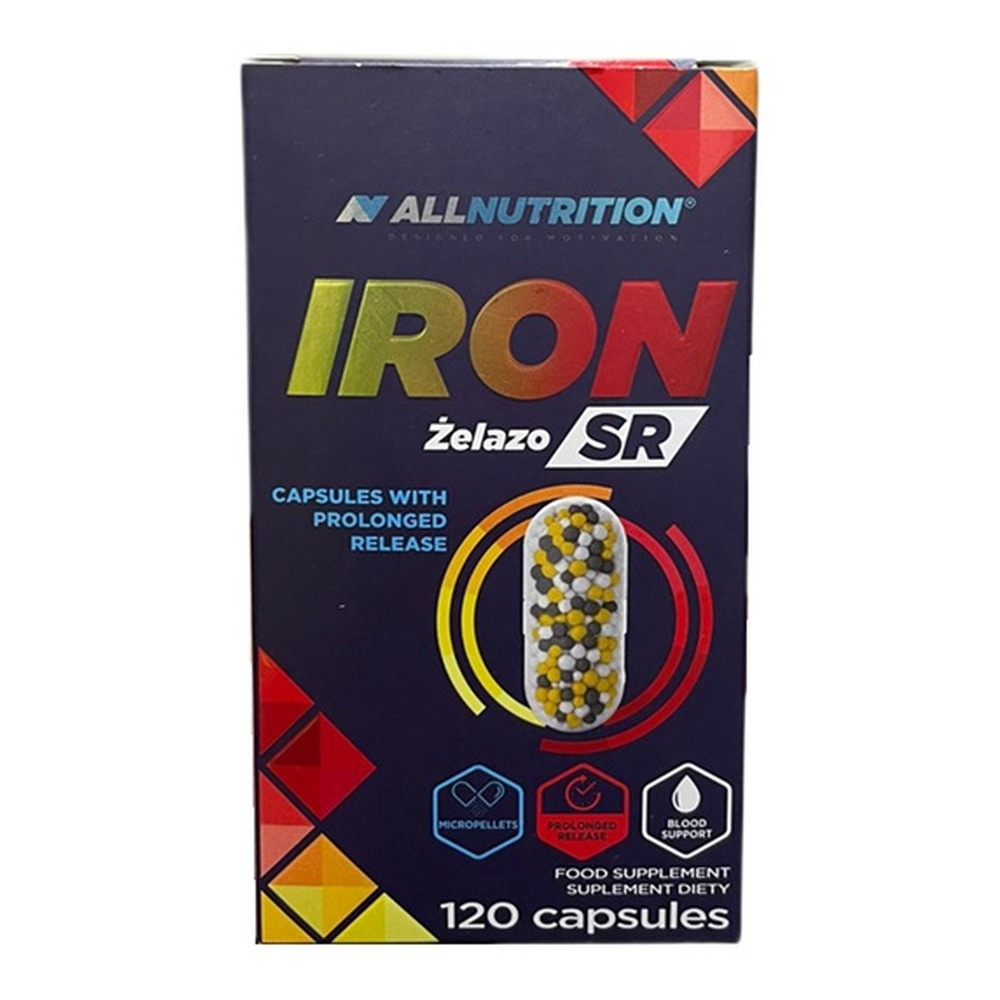 Allnutrition Iron SR Żelazo o Przedłużonym Uwalnianiu 120 kaps.